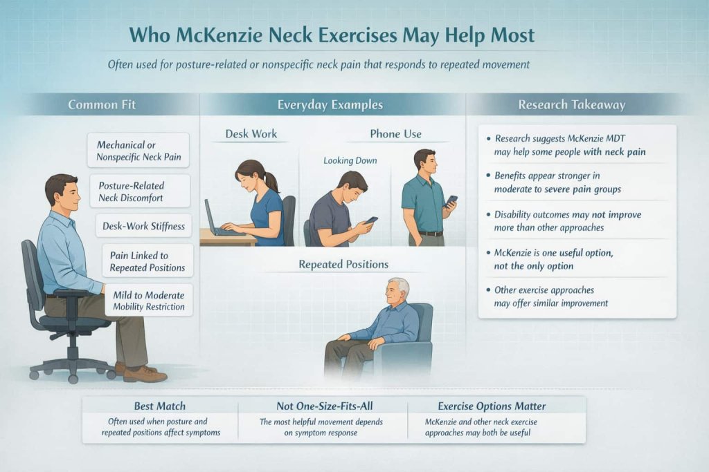 Who McKenzie Neck Exercises May Help Most