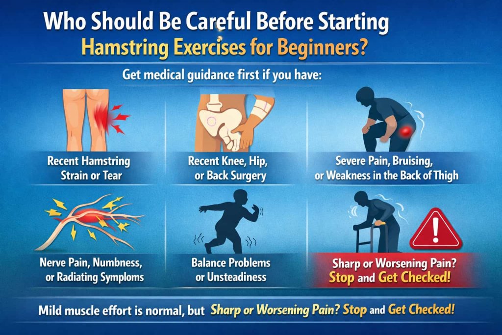 Who Should Be Careful Before Starting Hamstring Exercises for Beginners?