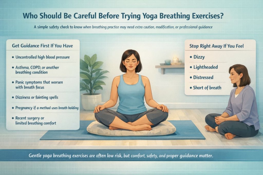 Who Should Be Careful Before Trying Yoga Breathing Exercises?