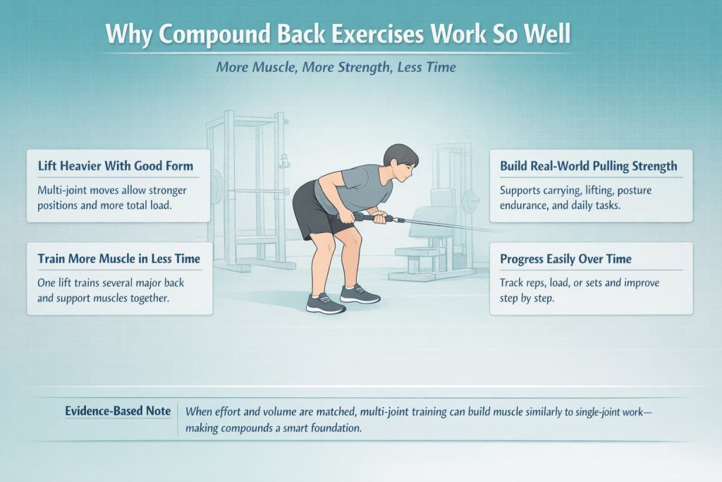 Why compound back exercises work so well