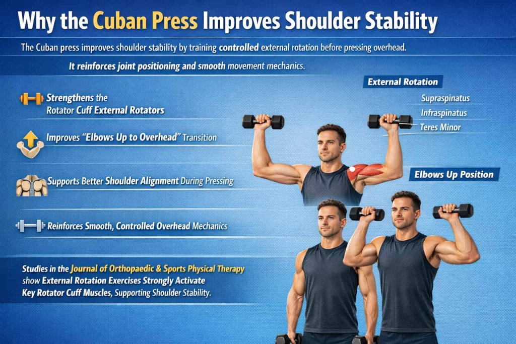 Why the Cuban Press Improves Shoulder Stability