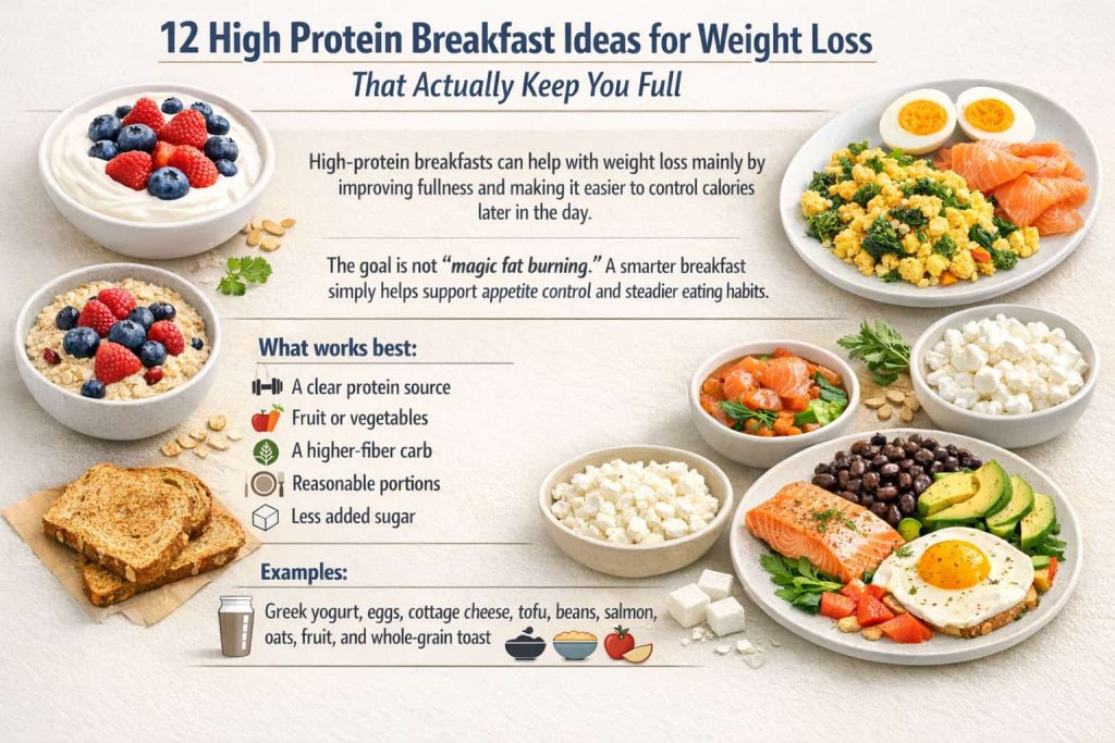 12 High-Protein Breakfast Ideas for Weight Loss and Fullness
