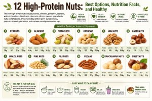 12 High-Protein Nuts: Best Options, Nutrition Facts, and Healthy