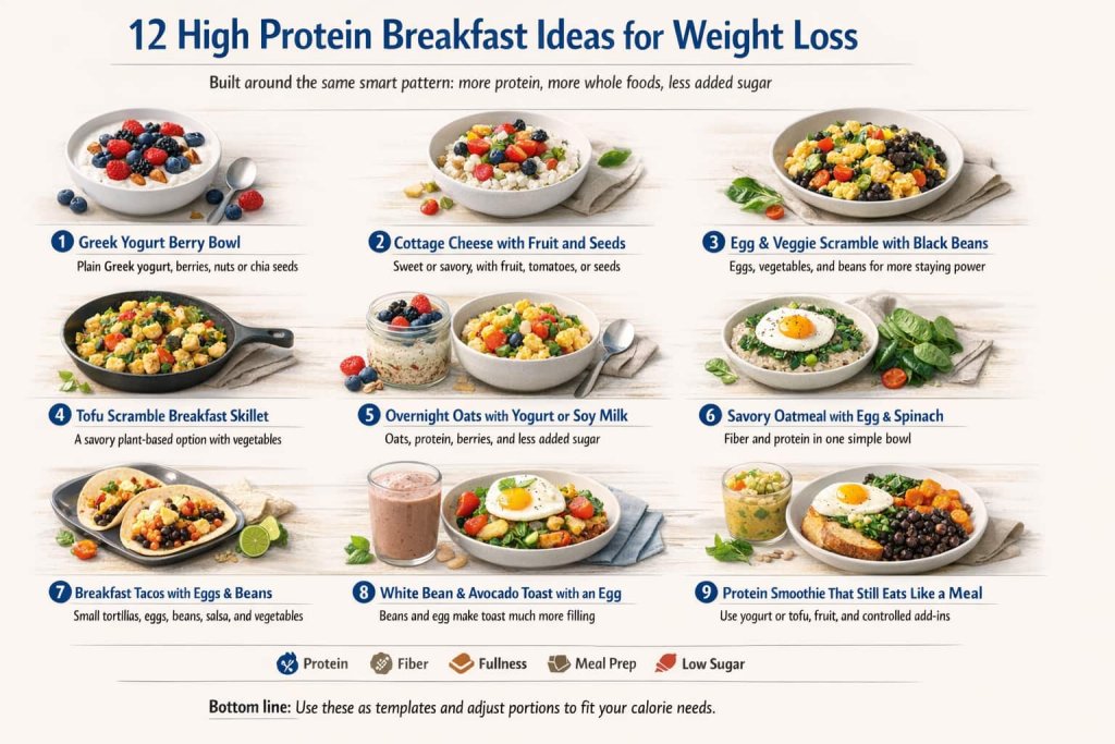 12 high protein breakfast ideas for weight loss