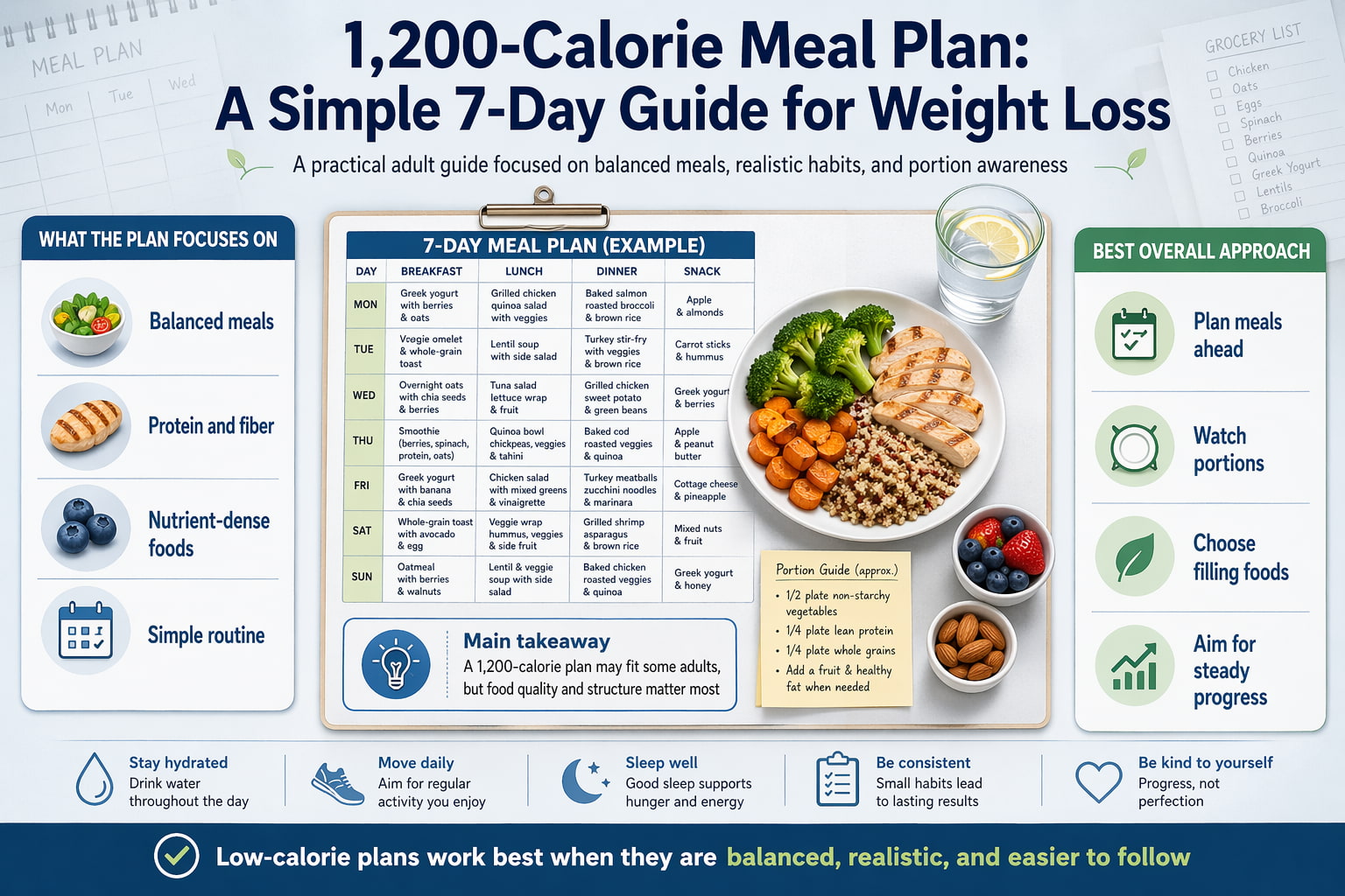 1,200-Calorie Meal Plan: A Simple 7-Day Guide for Weight Loss