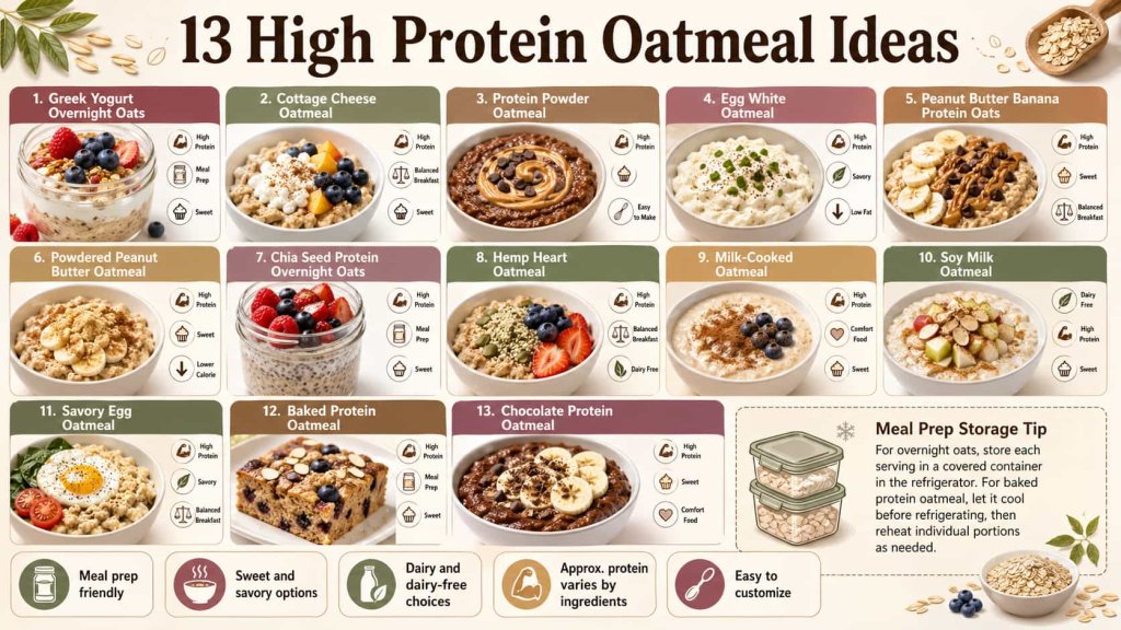 13 High Protein Oatmeal Ideas