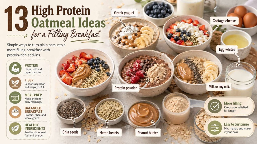 13 High Protein Oatmeal Ideas for a Filling Breakfast
