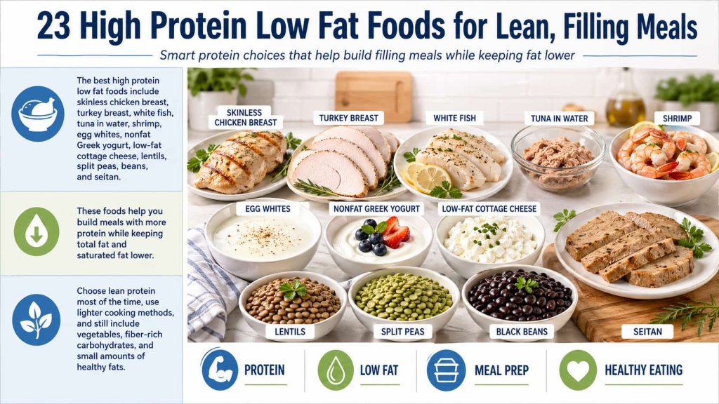 23 High Protein Low Fat Foods for Lean, Filling Meals