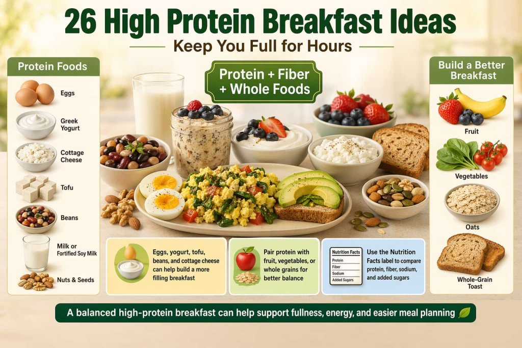 26 High Protein Breakfast Ideas to Keep You Full for Hours