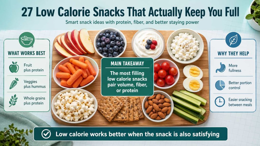 27 low calorie snacks that actually keep you full