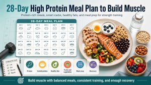 28-Day High Protein Meal Plan to Build Muscle