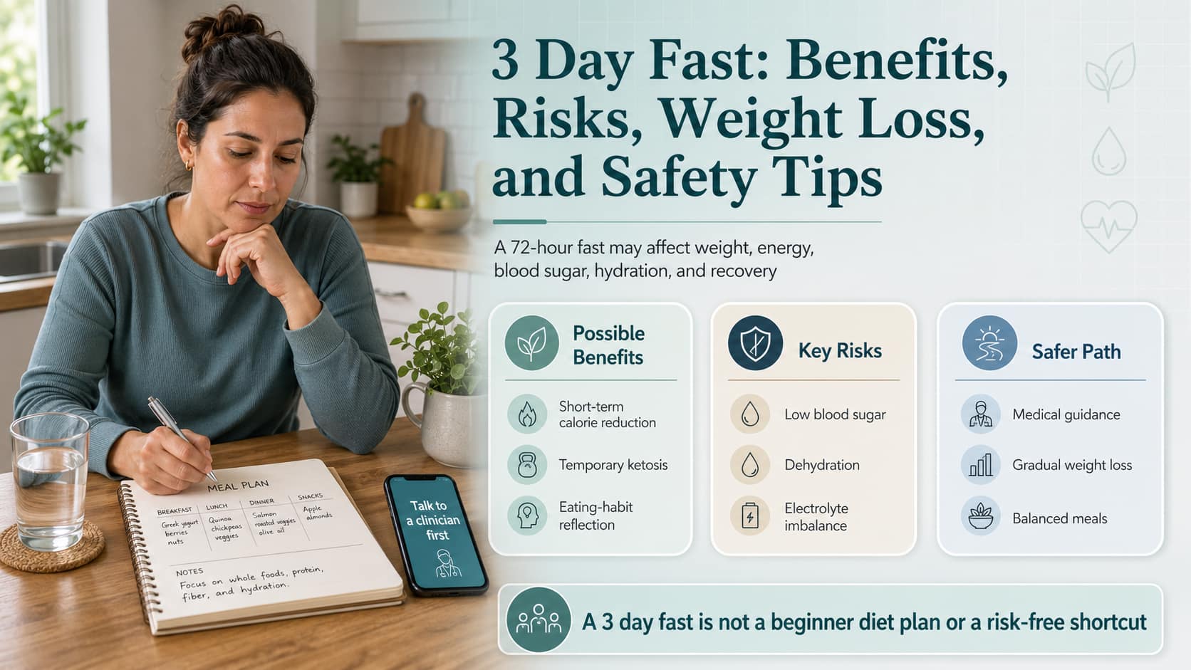 3 Day Fast: Benefits, Risks, Weight Loss, & How to Do It Safely