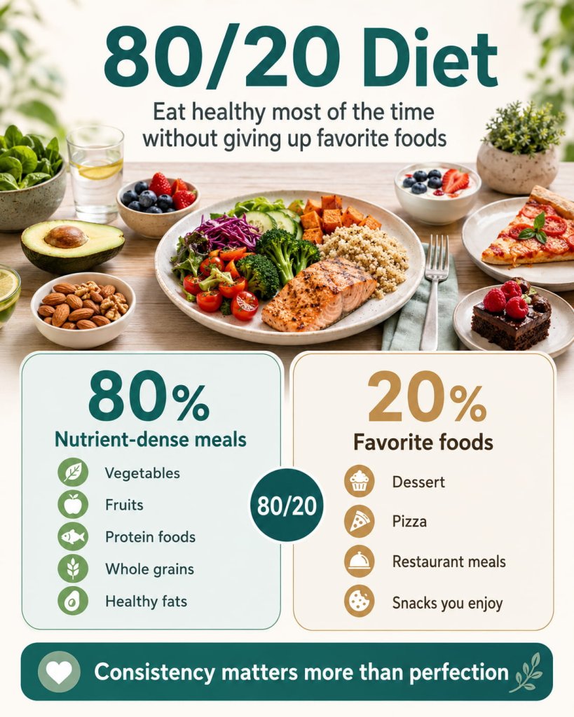 80/20 Diet: Eat Healthy Without Giving Up Favorite Foods