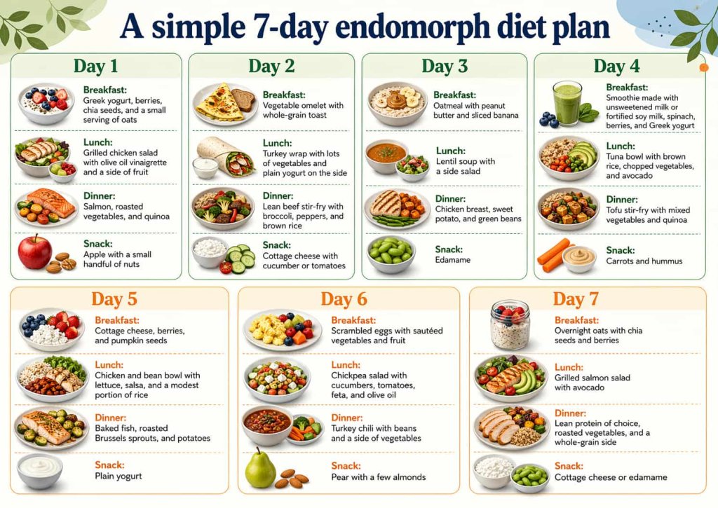A simple 7-day endomorph diet plan