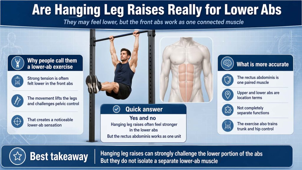 Are Hanging Leg Raises Really for Lower Abs