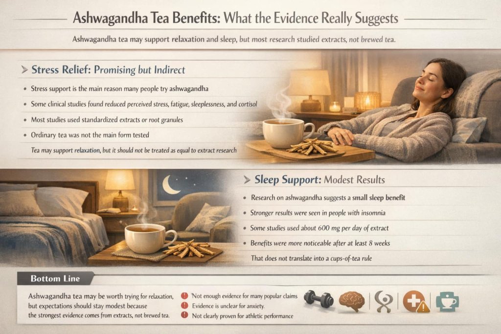 Ashwagandha Tea Benefits: What the Evidence Really Suggests