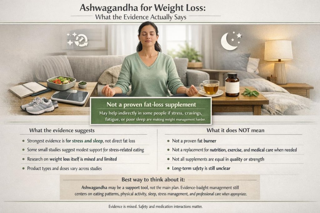 Ashwagandha for Weight Loss: What the Evidence Actually Says