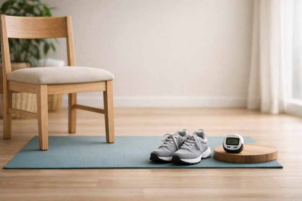 Balance Benchmarks in a Fitness Level Chart by Age