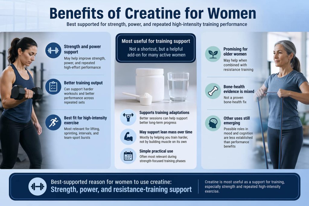 Benefits of creatine for women