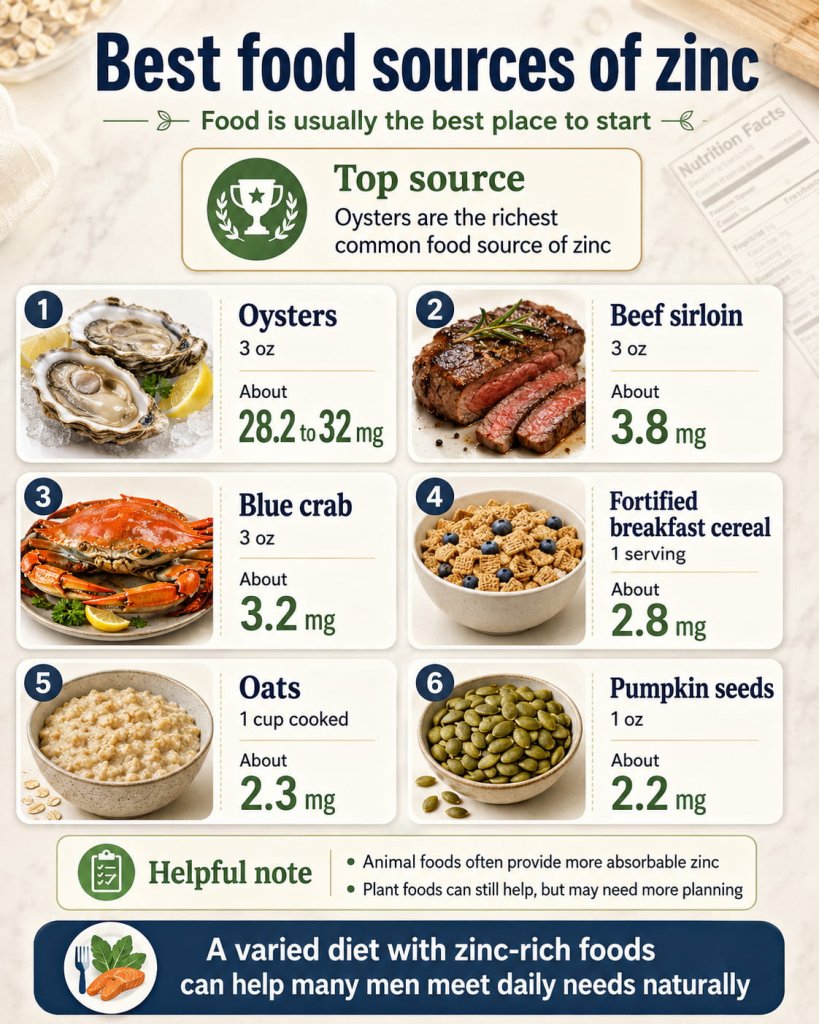 Best food sources of zinc