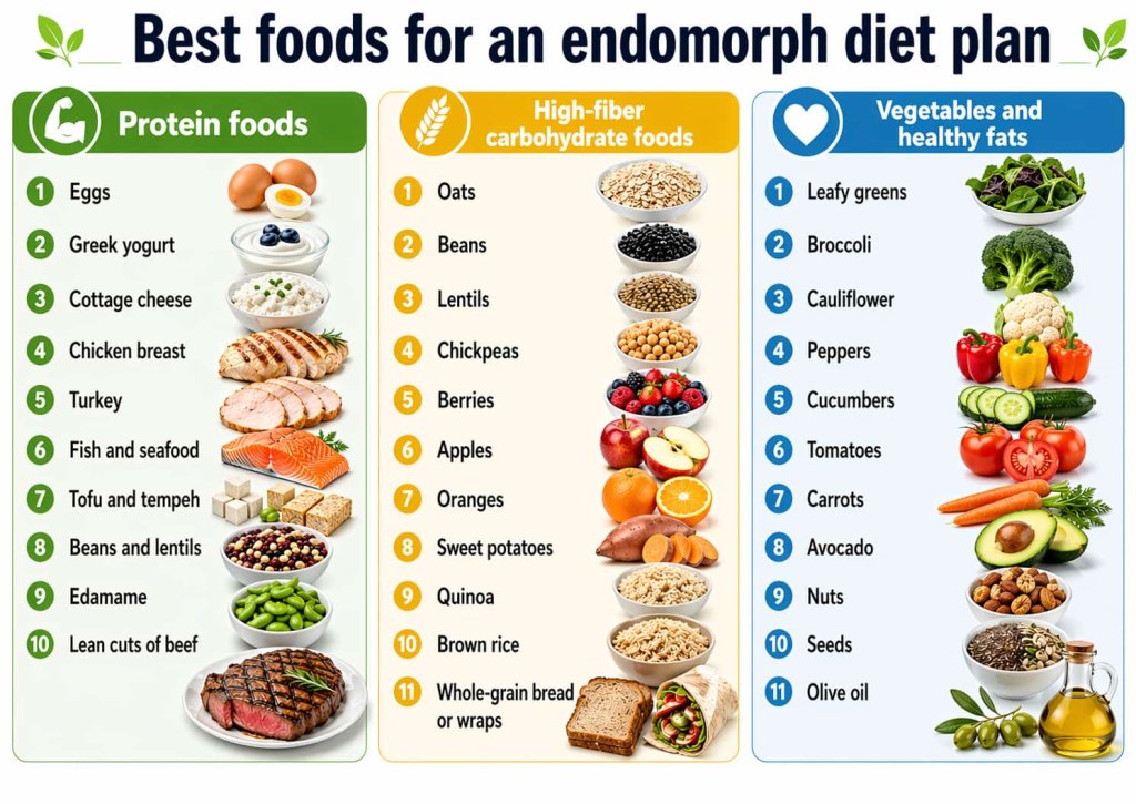 Best foods for an endomorph diet plan
