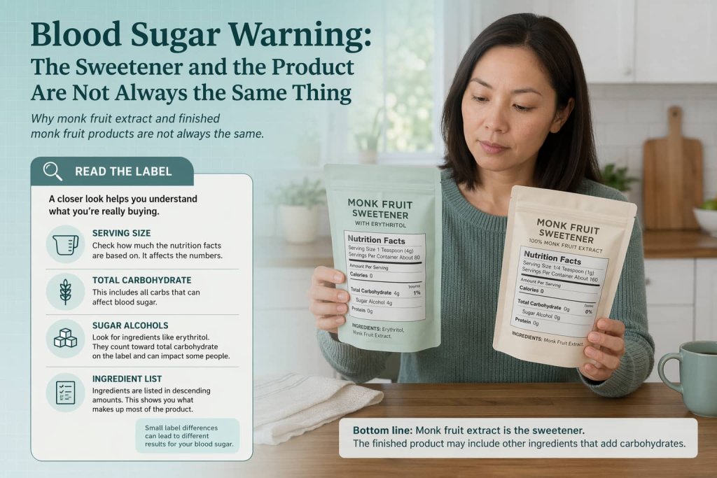 Blood Sugar Warning: The Sweetener and the Product Are Not Always the Same Thing