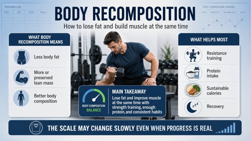 Body Recomposition: How to Lose Fat and Build Muscle Safely