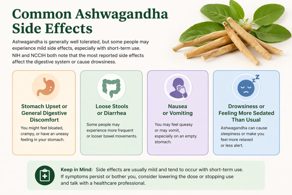 Common ashwagandha side effects