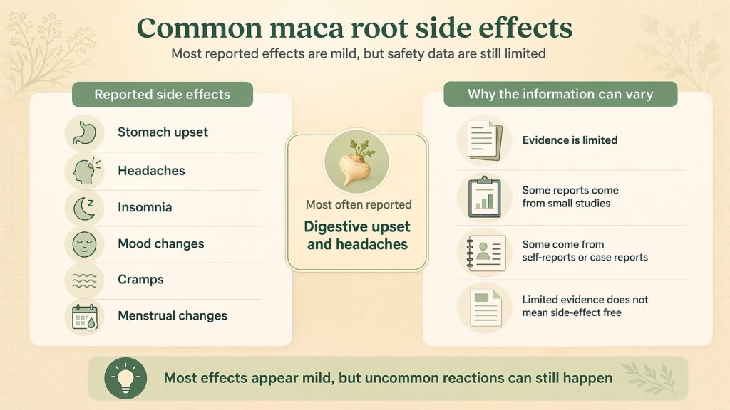 Common maca root side effects