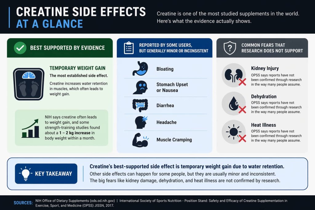 Creatine Side Effects at a Glance