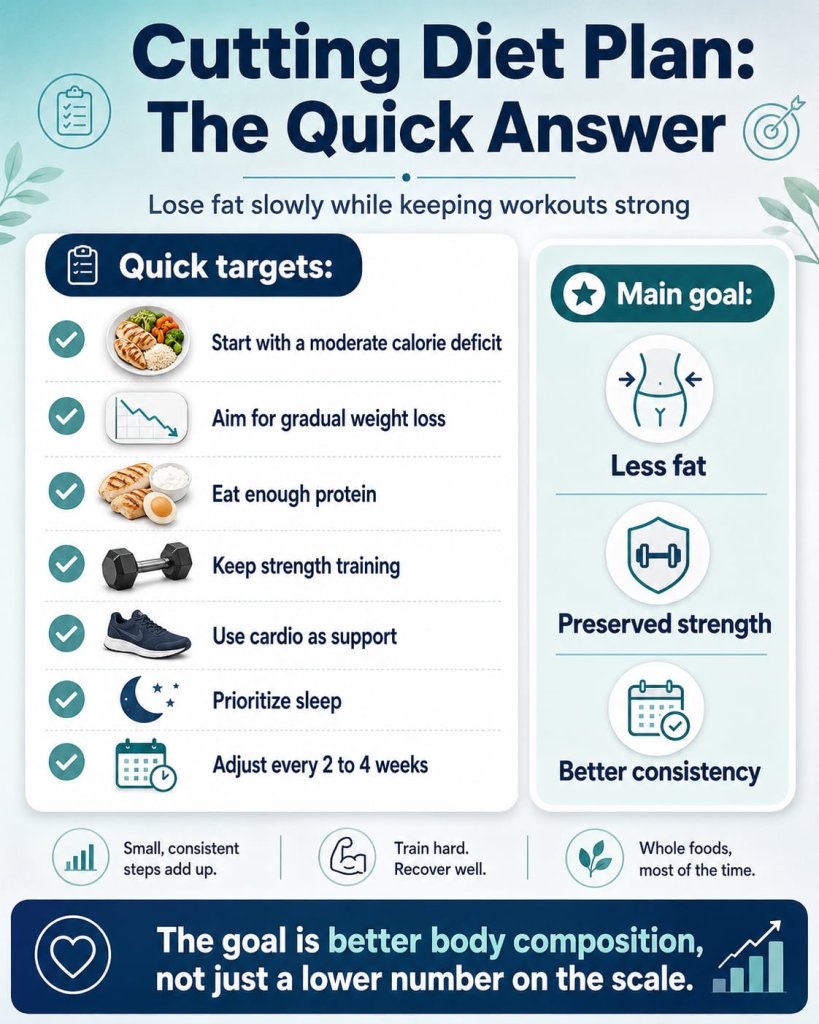 Cutting Diet Plan: The Quick Answer