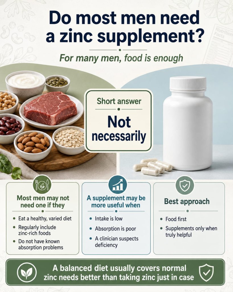 Do most men need a zinc supplement?