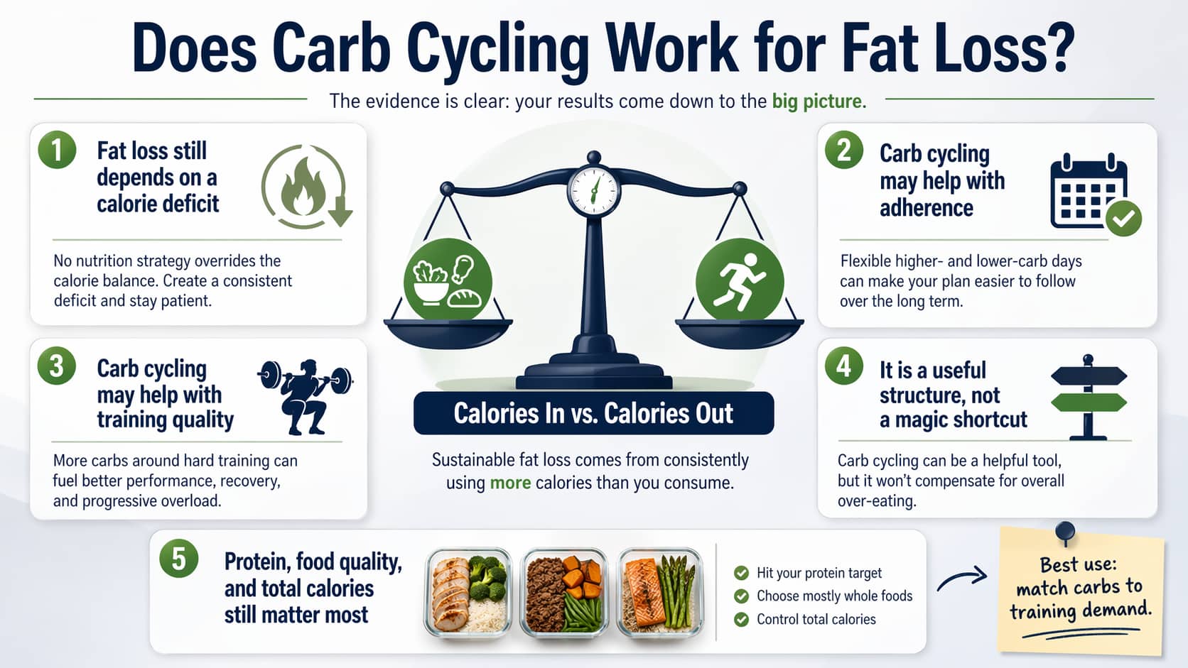 7-Day Carb Cycling Meal Plan for Fat Loss and Performance