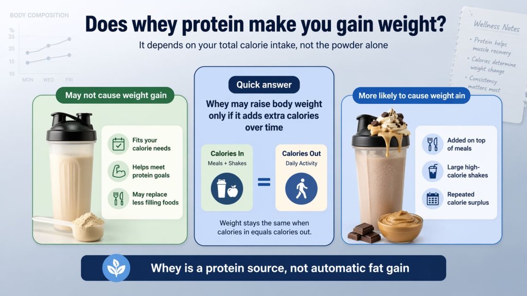 Does whey protein make you gain weight?