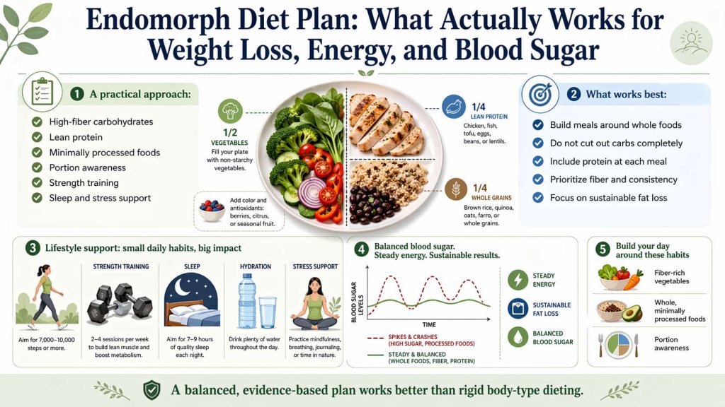 Endomorph Diet Plan for Weight Loss, Energy, and Blood Sugar
