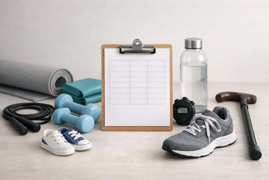 Fitness Level Chart by Age: Cardio, Strength, and Balance Benchmarks for Kids, Adults, and Seniors