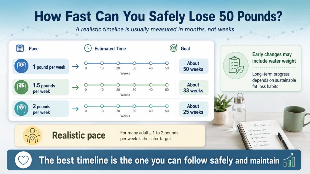How Fast Can You Safely Lose 50 Pounds?