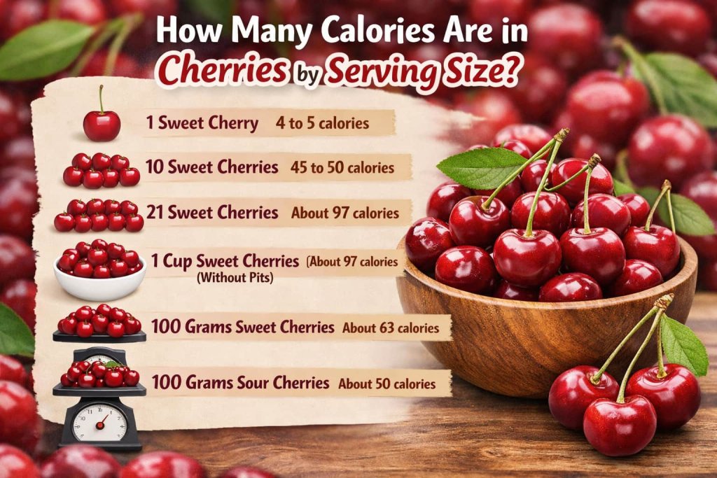 How Many Calories Are in Cherries by Serving Size?
