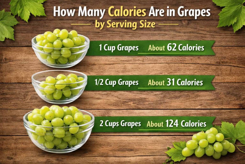 How Many Calories Are in Grapes by Serving Size