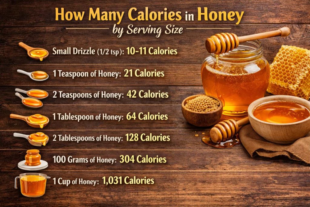 How Many Calories in Honey by Serving Size