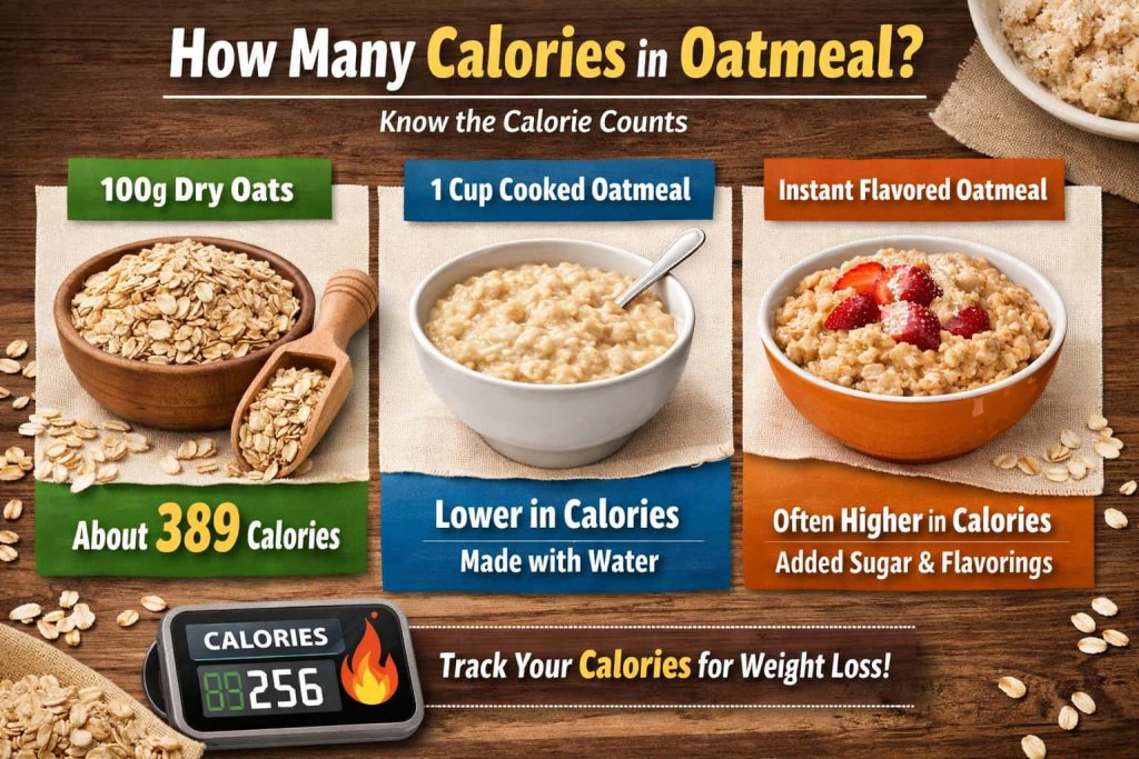 How Many Calories in Oatmeal?