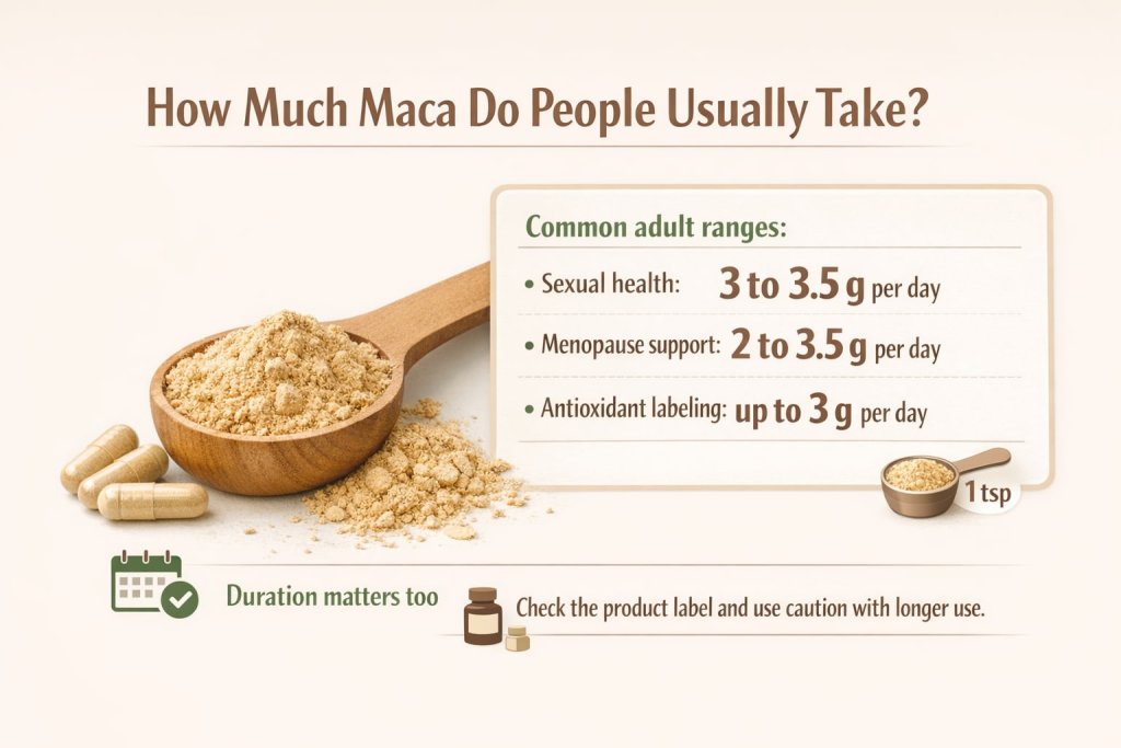 How Much Maca Do People Usually Take?