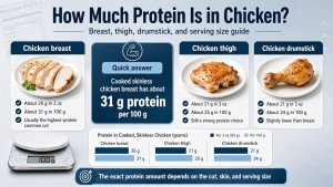 How Much Protein Is in Chicken? Breast, Thigh, Drumstick Guide
