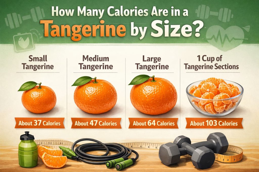 How many calories are in a tangerine by size