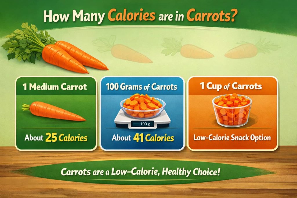 How many calories are in carrots?