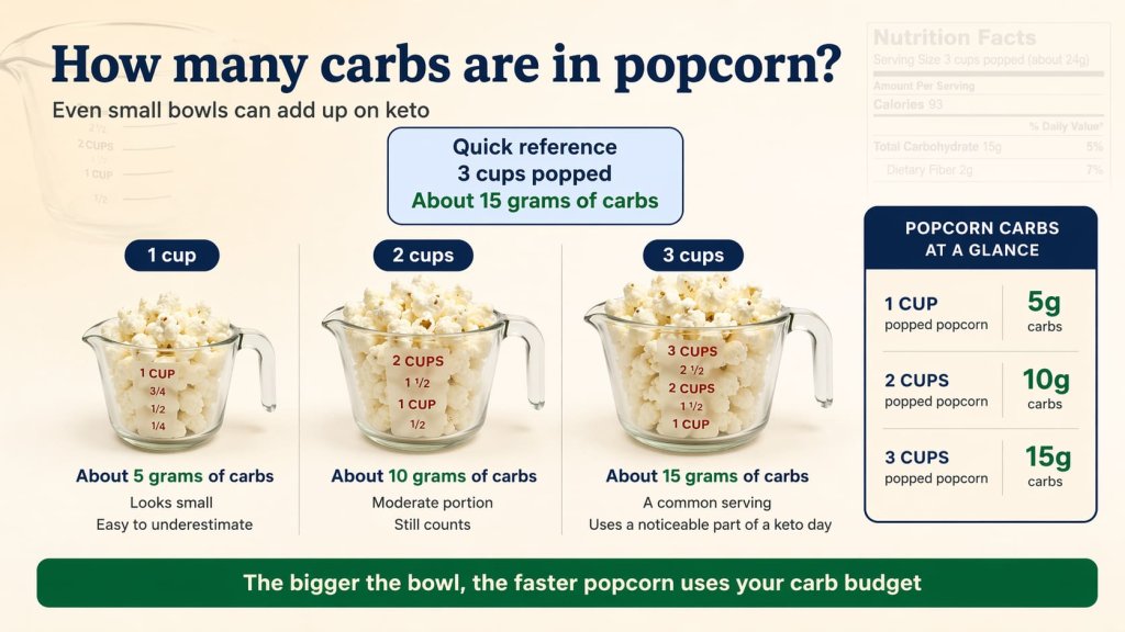 How many carbs are in popcorn?