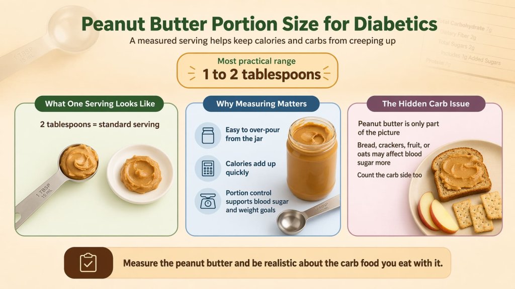 How much peanut butter is a healthy portion?