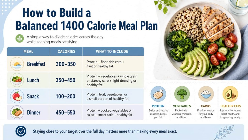 How to Build a Balanced 1400 Calorie Meal Plan