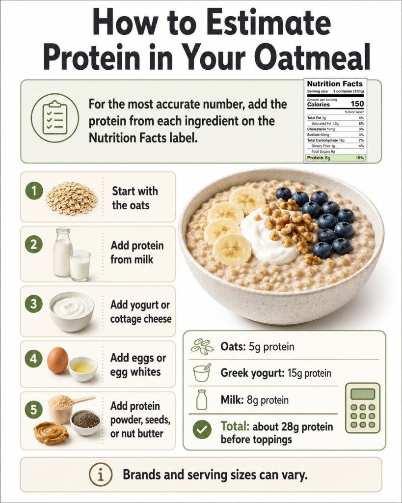 How to Estimate Protein in Your Oatmeal