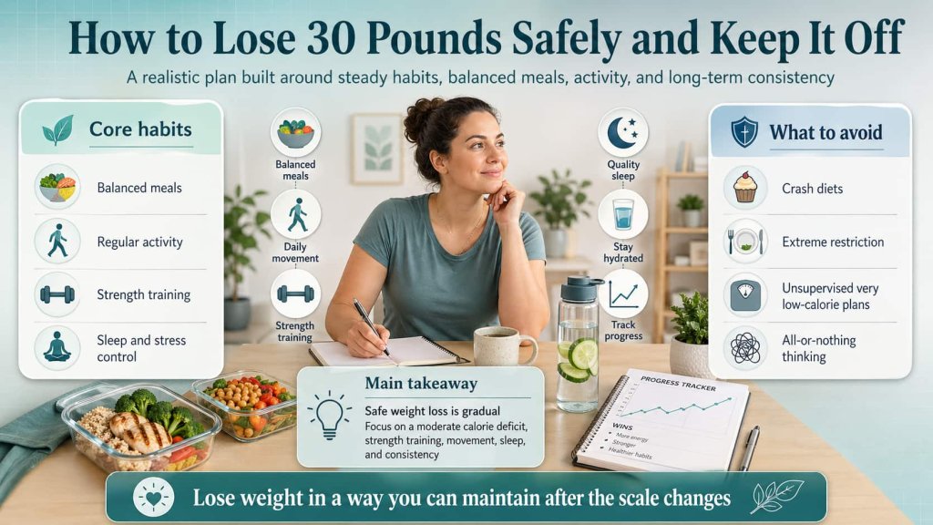 How to Lose 30 Pounds Safely and Keep It Off
